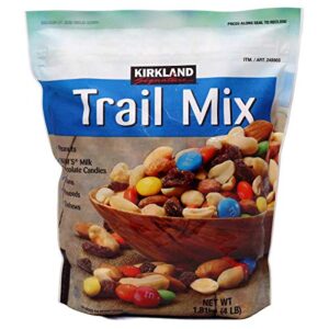 kirkland signature, trail mix, peanuts, raisins, almonds and more kuupw 4 pound (pack of 2)