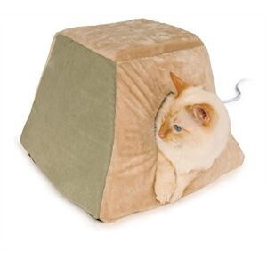 k&h manufacturing thermo kitty cabin sage