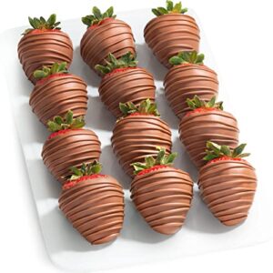 12 magical milk chocolate covered strawberries