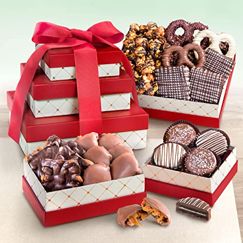 Chocolate, Caramel and Crunch Gift Tower