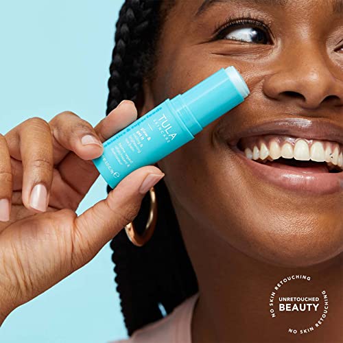 TULA Skin Care Glow & Get It Cooling & Brightening Eye Balm | Dark Circle Under Eye Treatment, Instantly Hydrate and Brighten Undereye Area, Portable and Perfect to Use On-the-go | 0.35 oz.