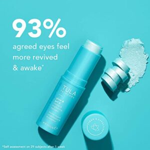 TULA Skin Care Glow & Get It Cooling & Brightening Eye Balm | Dark Circle Under Eye Treatment, Instantly Hydrate and Brighten Undereye Area, Portable and Perfect to Use On-the-go | 0.35 oz.