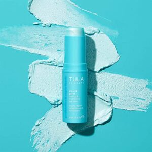 TULA Skin Care Glow & Get It Cooling & Brightening Eye Balm | Dark Circle Under Eye Treatment, Instantly Hydrate and Brighten Undereye Area, Portable and Perfect to Use On-the-go | 0.35 oz.