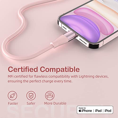 iPhone Charger [Apple MFi Certified] 3Pack 10FT Lightning Cable Fast Charging iPhone Charger Cord Compatible with iPhone 13 12 11 Pro Max XR XS X 8 7 6 Plus SE and More (Multi-Color)