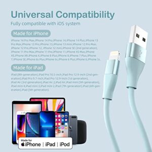 iPhone Charger [Apple MFi Certified] 3Pack 10FT Lightning Cable Fast Charging iPhone Charger Cord Compatible with iPhone 13 12 11 Pro Max XR XS X 8 7 6 Plus SE and More (Multi-Color)