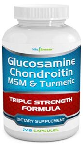 glucosamine chondroitin, msm & turmeric dietary supplement – 248 capsules