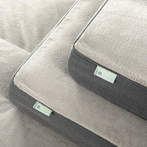 ZINUS Ultra Plush Green Tea Memory Foam Pillow Pet Bed / Waterproof Machine Washable Cover, Extra Large