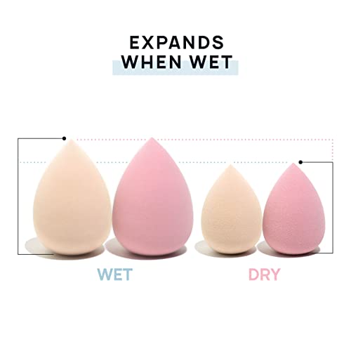 AOA Studio Collection Makeup Mochi Sponge Set Makeup Blender Latex Free and High-definition Set of 6 Makeup Blender For Powder Cream and Liquid Wonder Blender Beauty Cosmetic (6 Count)