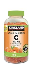 kirkland signature xqgzqb vitamin c 250 mg., 180 adult gummies