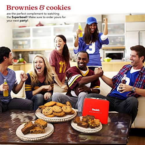 David's Cookies Fresh-Baked and Gourmet Assorted Cookies and Brownies Party Pack | Great for Sharing While Watching The Superbowl - Gourmet Food Gift Basket For Everyone - 5Lbs