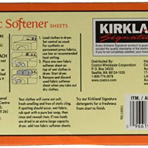 Kirkland Signature Fabric Softener Sheets 250CT (2packs)