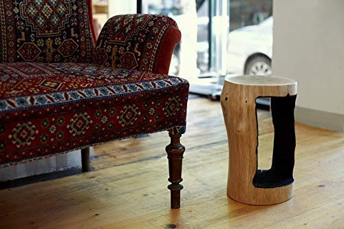 Space-Saving Coffee Log Side Table Made From Wood Available In Different Height Perfect Holiday Decor Or Boyfriend Gift
