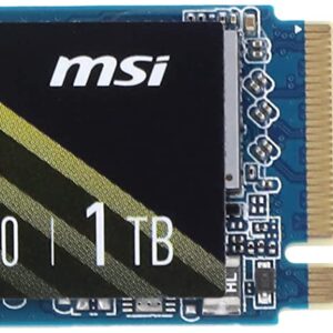 MSI SPATIUM M450 PCIe 4.0 NVMe M.2 1TB Internal Gaming SSD up to 3600MB/s 3D NAND Up to 600 TBW