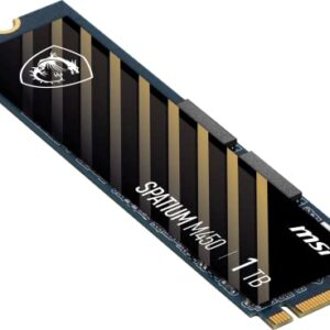 MSI SPATIUM M450 PCIe 4.0 NVMe M.2 1TB Internal Gaming SSD up to 3600MB/s 3D NAND Up to 600 TBW