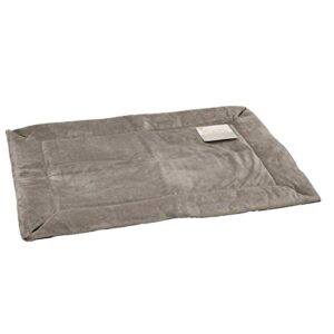 k&h pet products self-warming crate pad gray 14″ x 22″ x 0.5″ (set of 3)