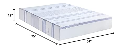 Vibe Gel Memory Foam 12-Inch Mattress | CertiPUR-US Certified | Bed-in-a-Box, Full