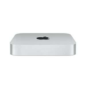 apple 2023 mac mini desktop computer m2 chip with 8‑core cpu and 10‑core gpu, 8gb unified memory, 512gb ssd storage, gigabit ethernet. works with iphone/ipad