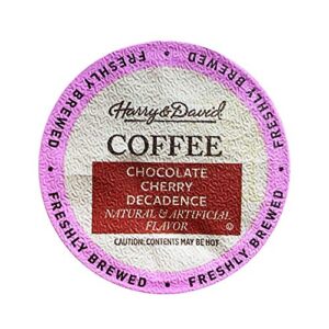 harry & david single serve coffee (chocolate cherry decadence, 100 count)