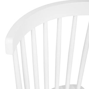 Flash Furniture Solid Wood Spindle Back Armless Kitchen or Dining Room Chairs-No Assembly Required, (Pack of 2), White Visit The Store