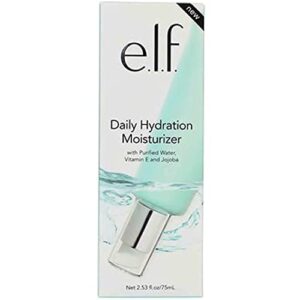 e.l.f. SKIN Daily Hydration Moisturizer, Ultra-Hydrating Formula, Infused with Aloe, Jojoba Oil & Shea Butter, Vegan & Cruelty-Free, 2.53 Fl Oz