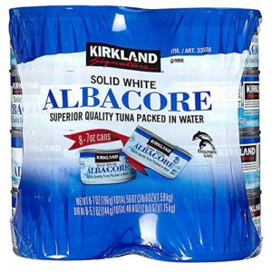 kirkland signature solid white albacore tuna cans – 8 pack (7 ounce)