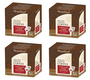 harry & david coffee in single serve cups, 4/18 ct boxes (72 count) (chocolate cherry decadence)