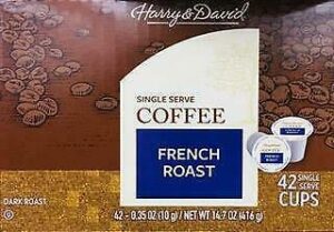 harry & david french roast single serve coffee cups, 42 count