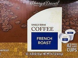 Harry & David French Roast Single Serve Coffee Cups, 42 count