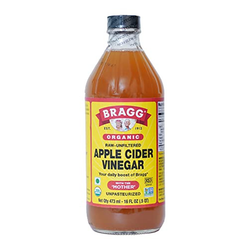 Bragg Organic Apple Cider Vinegar With the Mother– USDA Certified Organic – Raw, Unfiltered All Natural Ingredients, 16 ounce, 2 Pack