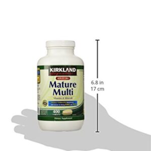 Kirkland Signature Adults, 50 plus Mature Multi Vitamins & Minerals, 400-Count Tablets