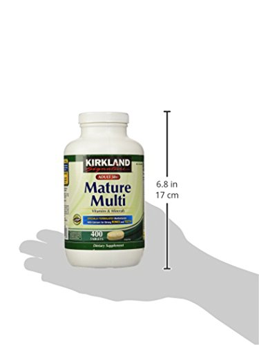 Kirkland Signature Adults, 50 plus Mature Multi Vitamins & Minerals, 400-Count Tablets