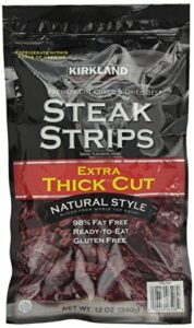 kirkland signature steak strips extra thick cut, 24 ounce