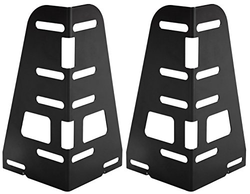 Zinus Compack Metal Bed Frame, Full/Queen/King, Black & ZINUS 14 Inch SmartBase Headboard or Footboard Brackets, Set of 2