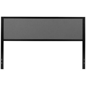 Flash Furniture Upholstered Headboard, King, Dark Gray