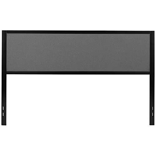 Flash Furniture Upholstered Headboard, King, Dark Gray