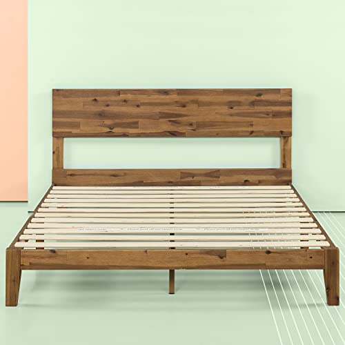 ZINUS Julia Wood Platform Bed Frame / Solid Wood Foundation with Wood Slat Support / No Box Spring Needed / Easy Assembly, Full