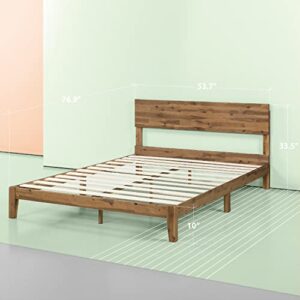 ZINUS Julia Wood Platform Bed Frame / Solid Wood Foundation with Wood Slat Support / No Box Spring Needed / Easy Assembly, Full