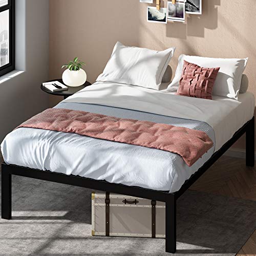 ZINUS Lorrick Metal Platform Bed Frame / Mattress Foundation / Easy, Bolt Free Assembly, Queen