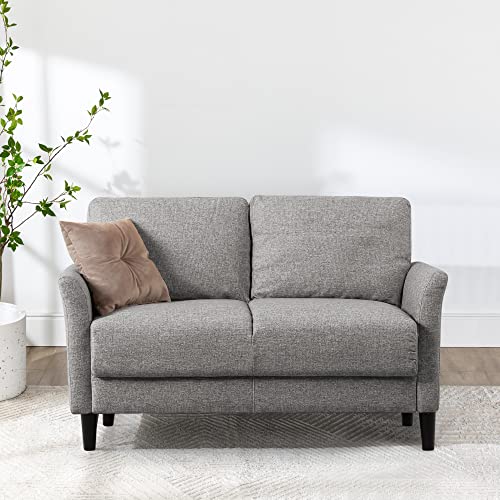 ZINUS Jackie Loveseat Sofa / Easy, Tool-Free Assembly, Soft Grey