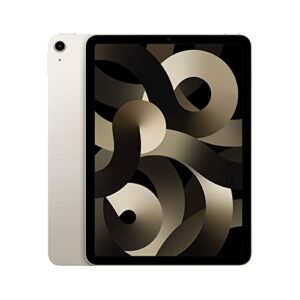 apple 2022 ipad air (10.9-inch, wi-fi, 64gb) – starlight (5th generation)