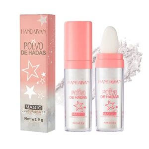 polvo de hadas highlighter makeup body glitter stick,shimmer face blusher body highlighter glitter makeup gift for girls women-01#white moonbeam