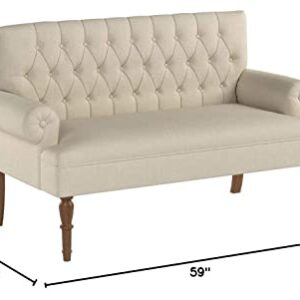Rosevera Hermosa para Sala Love Seats Furniture Sofa in a Box Long Couches for Living Room Settee Loveseat, STANDARD, Warm Beige