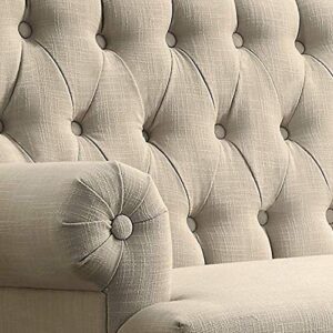 Rosevera Hermosa para Sala Love Seats Furniture Sofa in a Box Long Couches for Living Room Settee Loveseat, STANDARD, Warm Beige