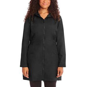 kirkland signature women’s outerwear size m hooded lightweight jacket black