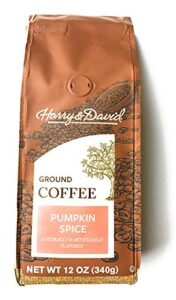 harry & david pumpkin spice coffee – 12 oz package of pumpkin spice ground coffee