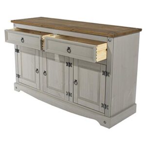 Wood Buffet Sideboard Corona Gray | Furniture Dash