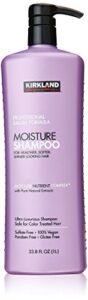 kirkland signature professional salon formula moisture shampoo, 33.8 fl. oz. (pack of 2, total 67.6 fl.oz, each 33.8 fl. oz.)