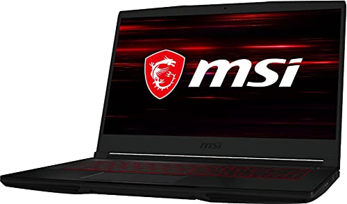 MSI GF63 Gaming Laptop Computer, 15.6" FHD, Intel Quad-Core i5-10300H (Beat i7-8750H), 8GB DDR4 RAM, 256GB PCIe SSD, GTX 1650 4GB, WiFi6, Bluetooth 5.1, Backlit Keyboard, Windows 10, 64GB Flash Drive