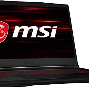 MSI GF63 Gaming Laptop Computer, 15.6" FHD, Intel Quad-Core i5-10300H (Beat i7-8750H), 8GB DDR4 RAM, 256GB PCIe SSD, GTX 1650 4GB, WiFi6, Bluetooth 5.1, Backlit Keyboard, Windows 10, 64GB Flash Drive