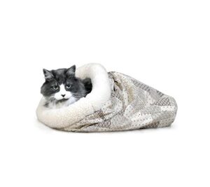 k&h pet products kitty crinkle sack tan